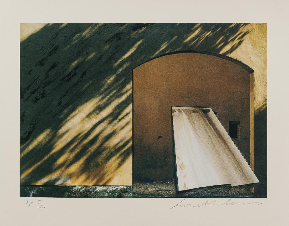 δ Ivor Abrahams (1935-2015) Untitled: δ Ivor Abrahams (1935-2015)UntitledPhotolithograph in colours, 2000, signed, inscribed 'A/P' and numbered from the edition of 20 in pencil, an artist's proof aside from the edition of 100, on wov