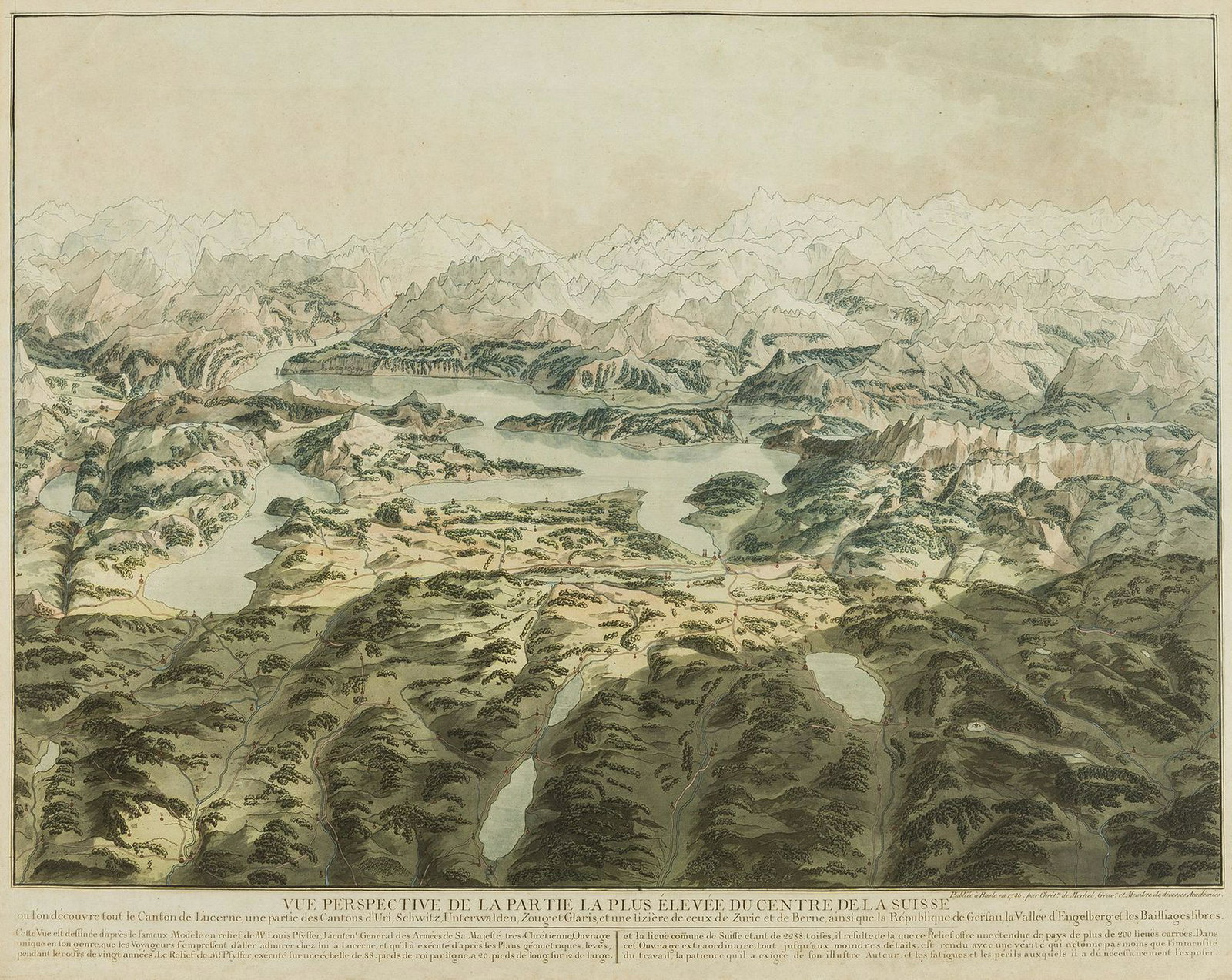 Swiss Alps.- von Mechel (Christian) Vue perspective de (1 of 1)