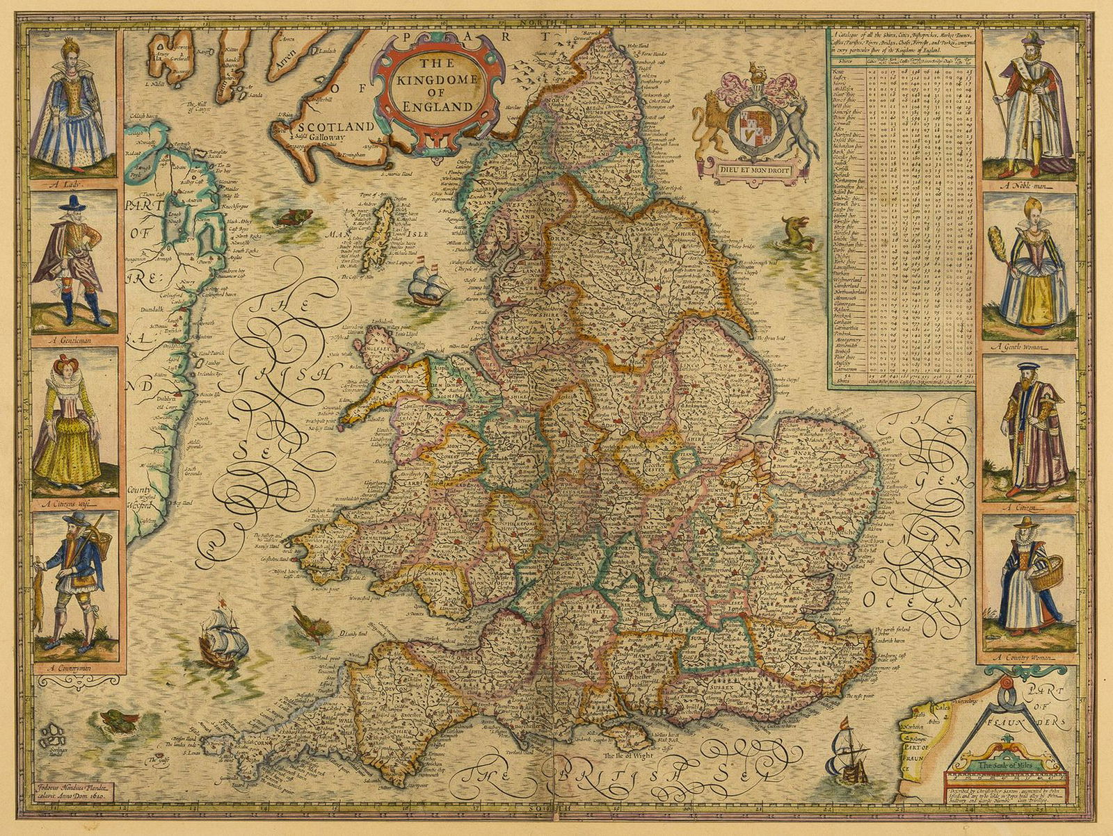 England & Wales.- Speed (John) The Kingdome of England, (1 of 1)