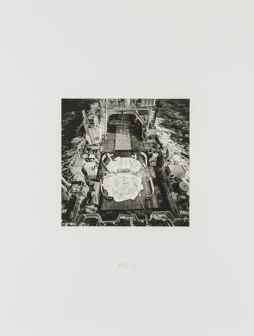 δ Matthew Barney (b.1967) Untitled: δ Matthew Barney (b.1967)UntitledPhotogravure and embossing, 2007, signed and numbered from the HC edition of 5 in pencil, on Hahnemuhle paper, as included in 'Re-Object, Mythos', printed by Reco