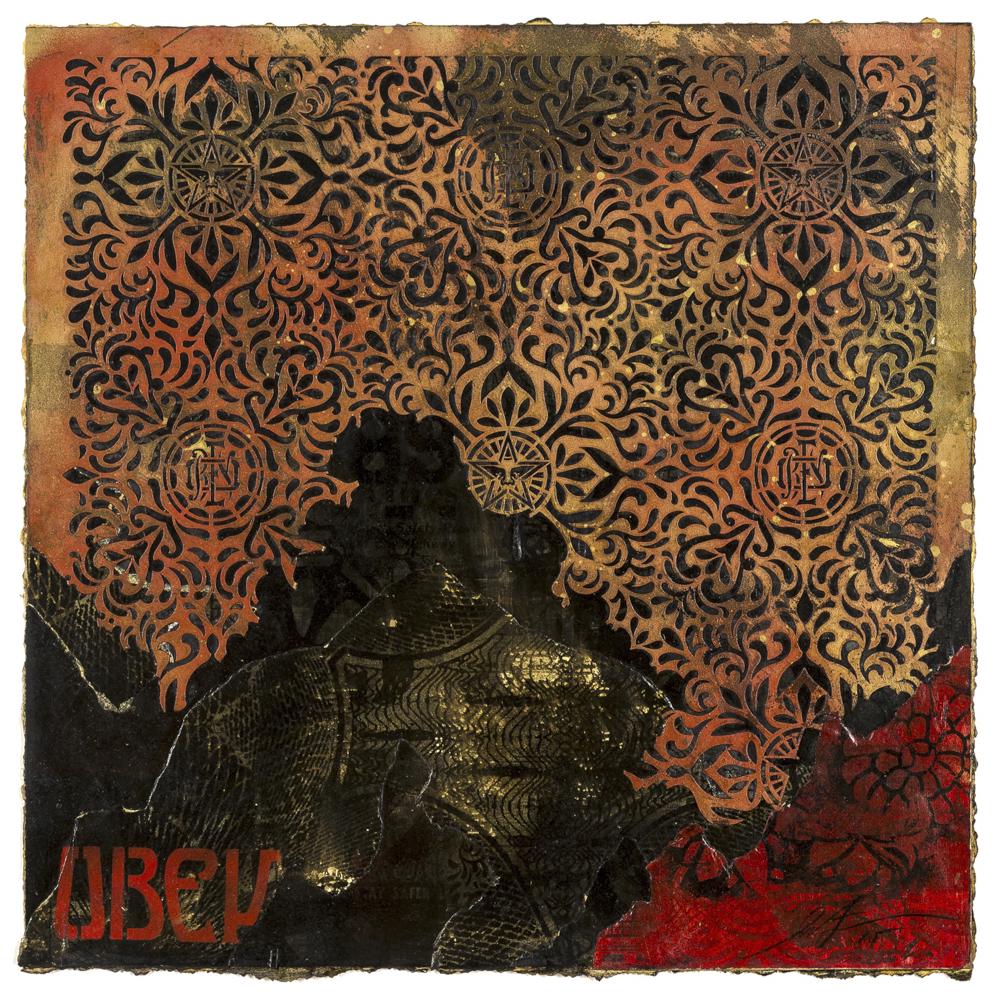 Shepard Fairey (b. 1970)  OBEY Pattern (Retired Stencil (1 of 1)