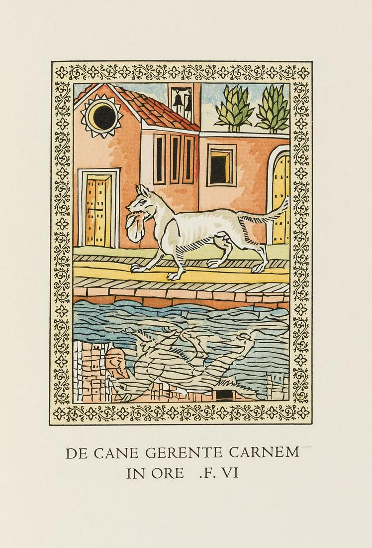 Officina Bodoni.- Aesop. The Fables..., 2 vol., one of (1 of 1)