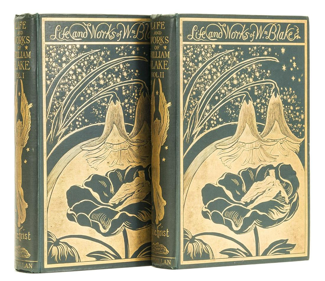 Blake (William.- Gilchrist (Alexander) Life of William: Blake (William).- Gilchrist (Alexander) Life of William Blake..., A New and Enlarged Edition..., 2 vol., portrait frontispieces, plates and vignettes all on india paper and mounted, tissue guards, fac