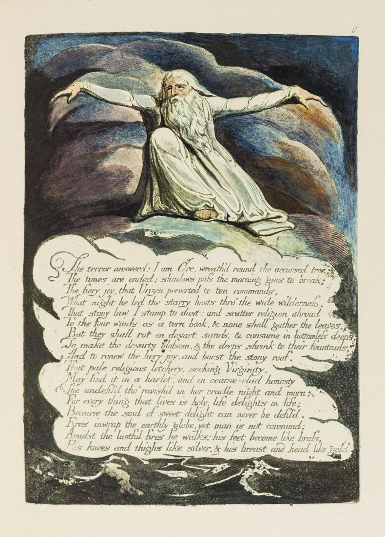 Trianon Press.- Keynes (Geoffrey) A Study of the: Trianon Press.- Keynes (Geoffrey) A Study of the Illuminated Books of William Blake: Poet, Printer, Prophet, one of 525 copies signed by the author, colour collotype plates, leather book-label of Have