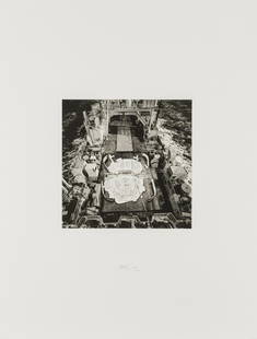 Matthew Barney (b.1967) Untitled: Matthew Barney (b.1967)UntitledPhotogravure and embossing, 2007, signed and numbered from the HC edition of 5 in pencil, on Hahnemuhle paper, as included in 'Re-Object, Mythos', printed by Recom, Stut