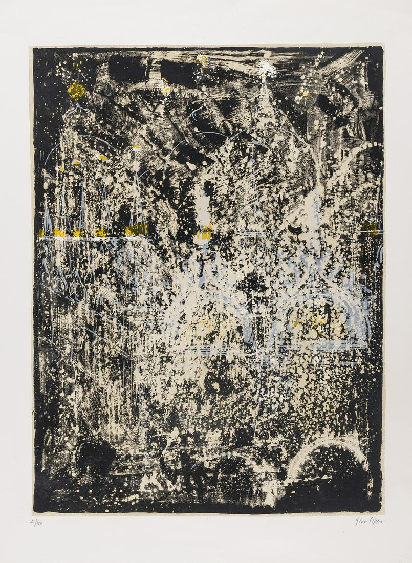δ John Piper (1903-1992) San Marco, Venice: δ John Piper (1903-1992)San Marco, Venice (Levinson 116)Lithograph printed in colours, 1961, signed and numbered from the edition of 100 in pencil, on Barchman Green wove paper, with full margins