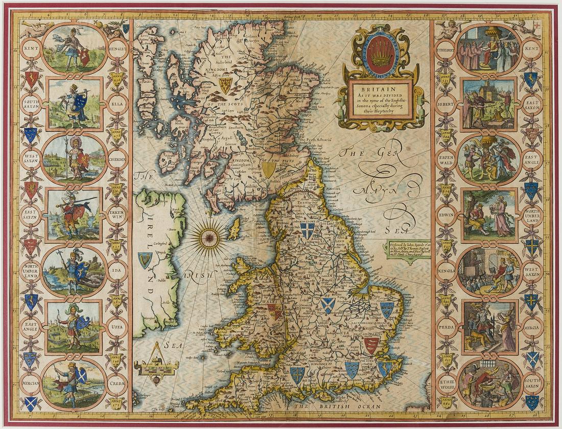 British Isles.- Speed (John) Britain as it was Devided (1 of 1)