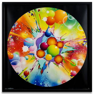 δ Andrew McAttee (b.1972) Spin: δ Andrew McAttee (b.1972)SpinScreenprint with glazes, 2010, signed and numbered from the edition of 50 in silver ink, on wove paper, the full sheet printed to the edges, sheet 800 x 800mm (31 
