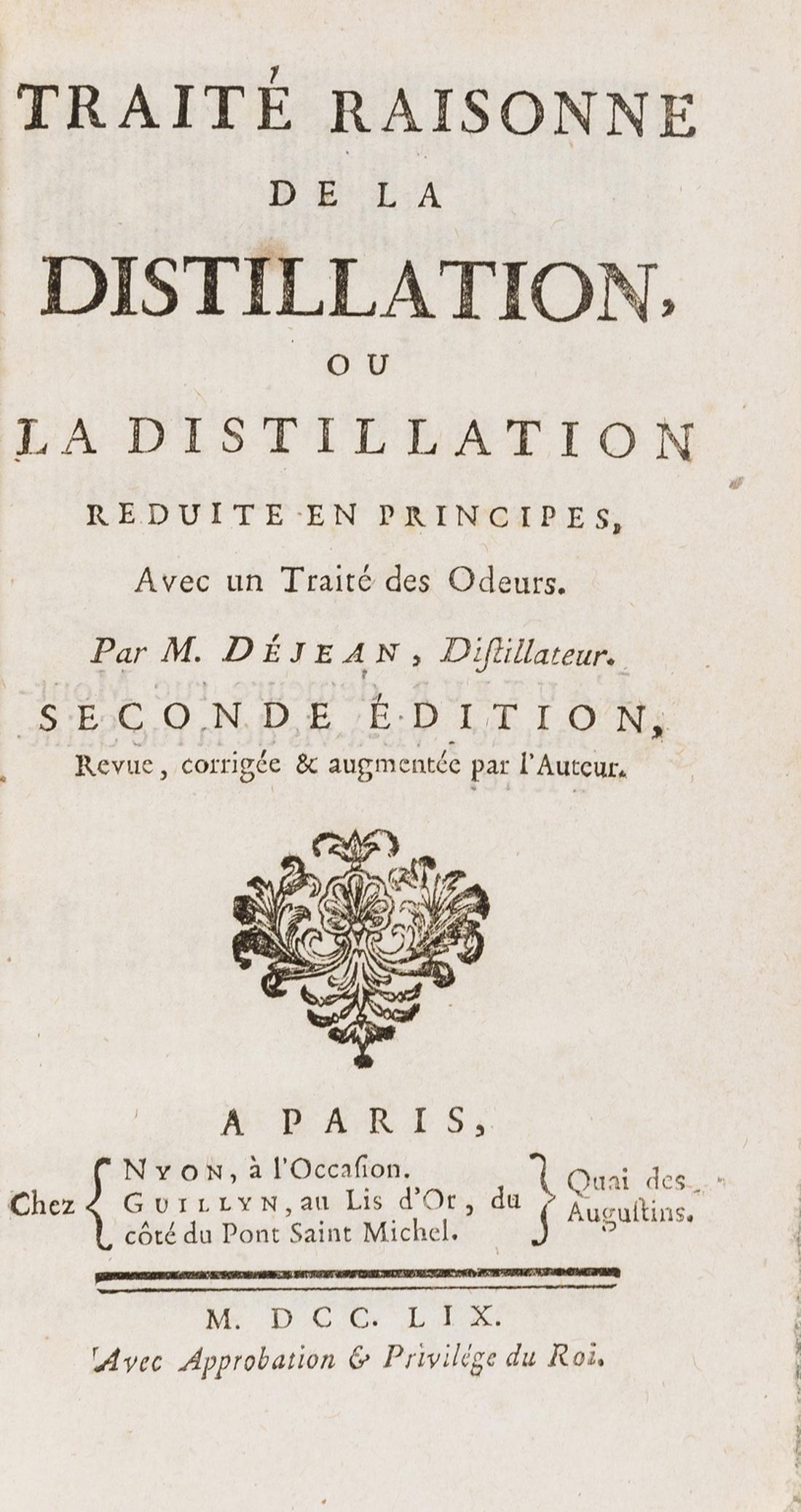 Distillation.- Hornot (Antoine, Dejean, "distillateur) (1 of 2)