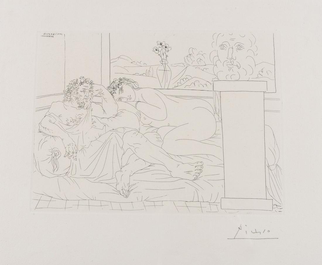δ Pablo Picasso (1881-1973)  Le Repos de Sculpteur (1 of 1)