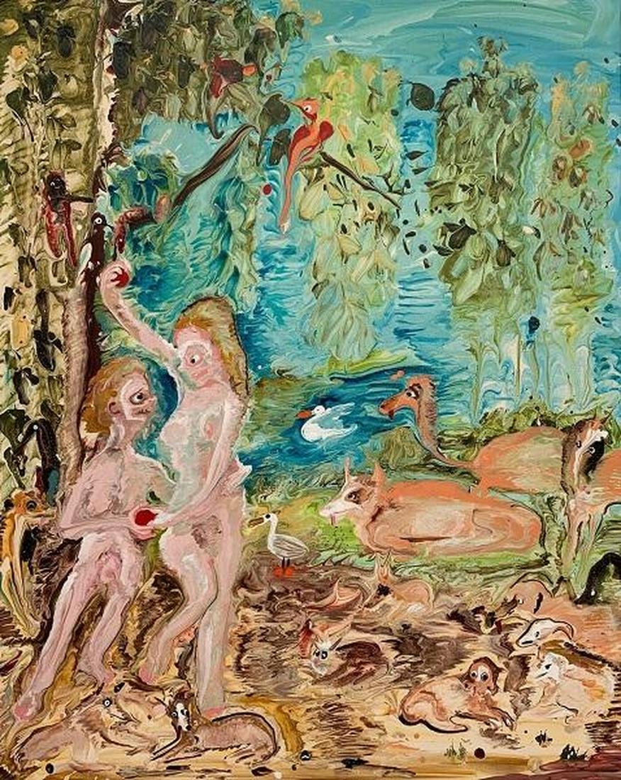 δ Genieve Figgis (b.1972) Adam and Eve: δ Genieve Figgis (b.1972)Adam and Eve Archival pigment giclée print in colours, 2019, signed and numbered from the edition of 150 in pencil, on Hahnemuhle Archival Fine Art paper, published