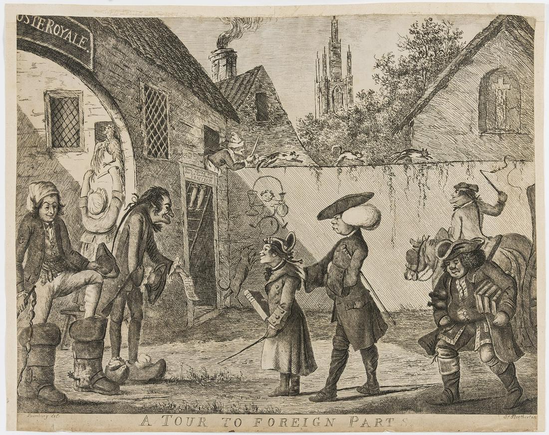 Caricatures.- Bretherton (James) A Tour to Foreign (1 of 3)