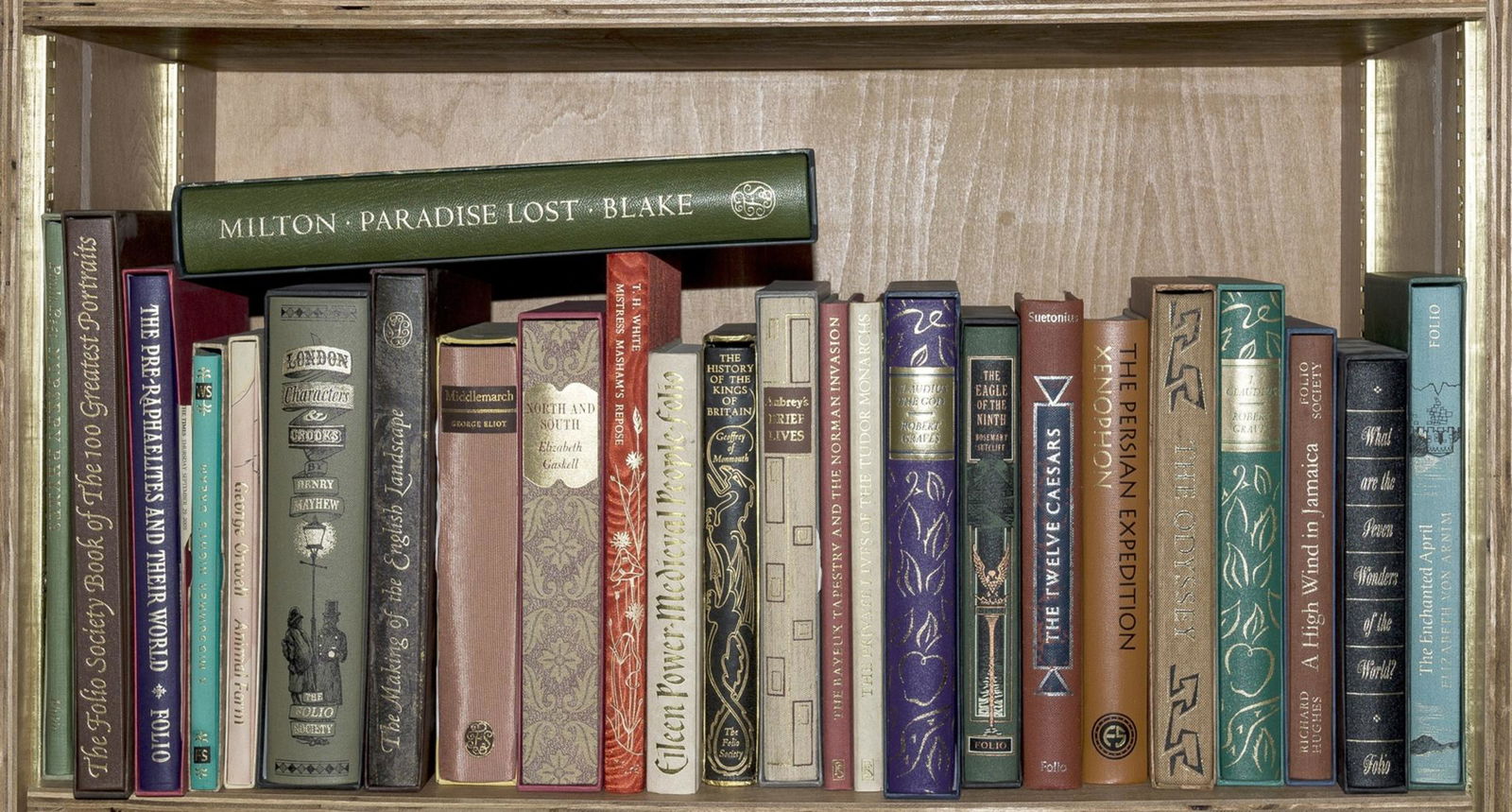 Folio Society.- Blake (William).- Milton (John): NO RESERVE Folio Society.- Blake (William).- Milton (John) Paradise Lost, illustrated by William Blake, plates, original morocco-backed cloth, pictorial slip-case, 2003 § Nursey Rhymes, illustrat