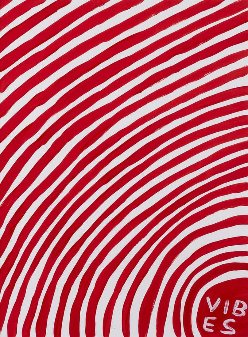 δ David Shrigley (b.1968) Vibes: δ David Shrigley (b.1968)VibesScreenprint in colours, 2018, signed and numbered from the edition of 125 in pencil, on wove paper, published by Counter Editions, London, with full margins, sheet 7