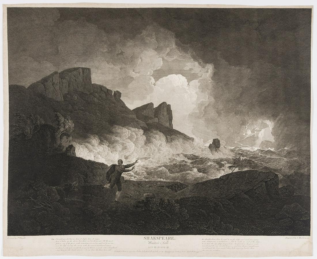 Shakespeare.- Boydell (John & Josiah) Five plates from: Shakespeare.- Boydell (John & Josiah, Publishers) Five plates from the 'The Shakespeare Gallery', engravings with stipple, after Benjamin West, Joseph Wright of Derby, and others, all but one on Whatm