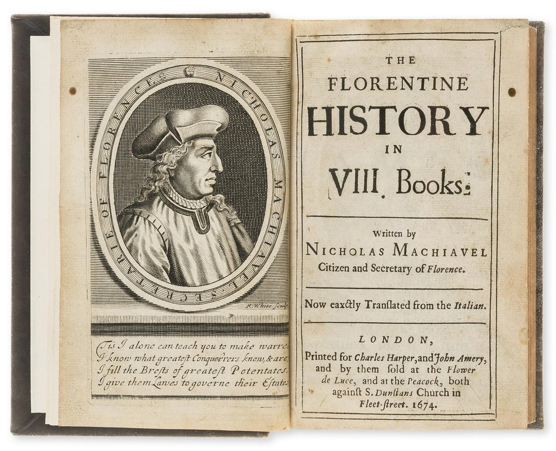 Machiavelli (Niccolò) The Florentine history in (1 of 1)