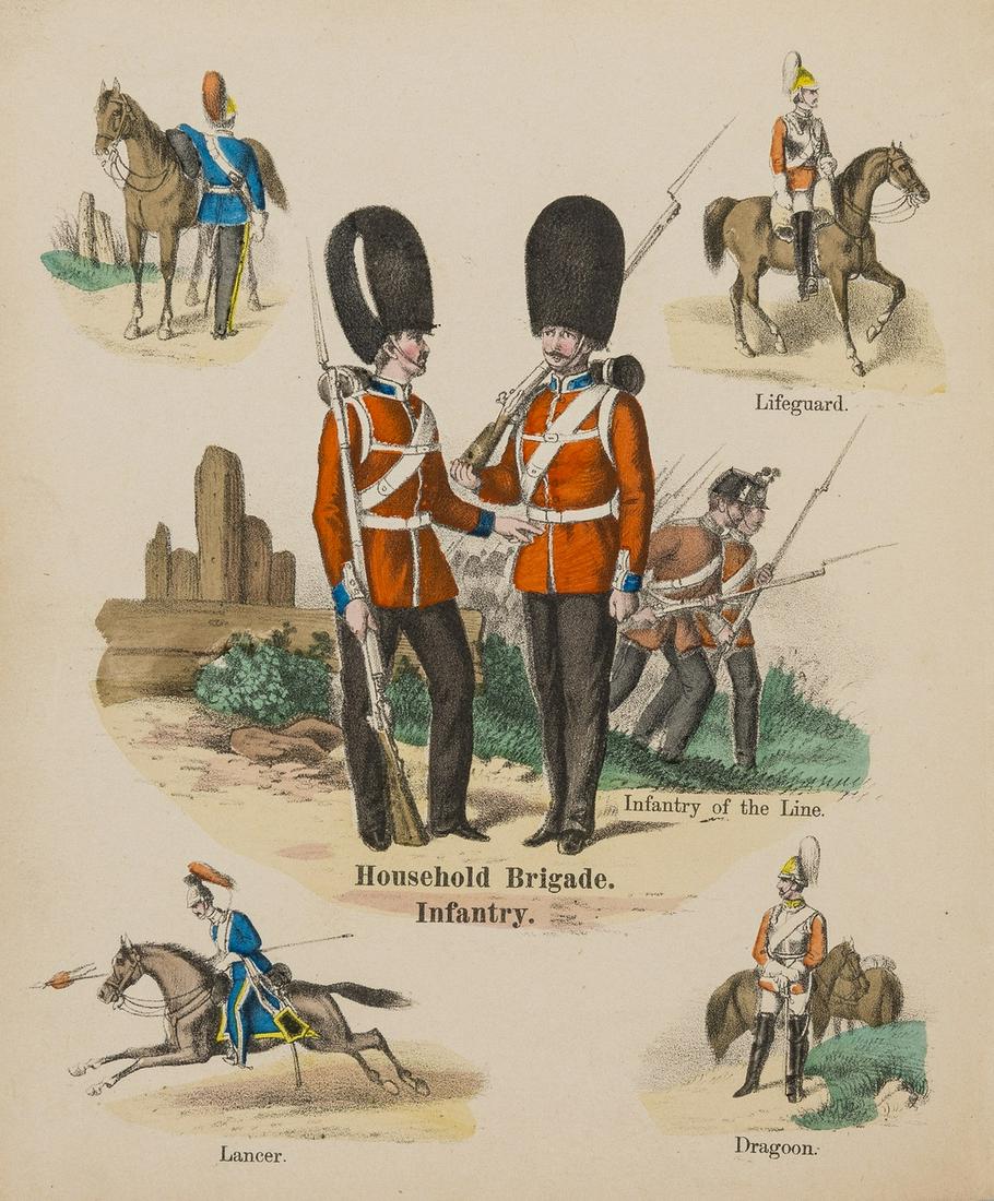 Children's.- Scholtz (Joseph) The Little Painter,: NO RESERVE Children's.- Scholtz (Joseph) The Little Painter, No. 44, 8 plates (4 chromolithographed and 4 lithographed), original printed wrappers, sm. 4to, John Cook & Sons, [c. 1880].