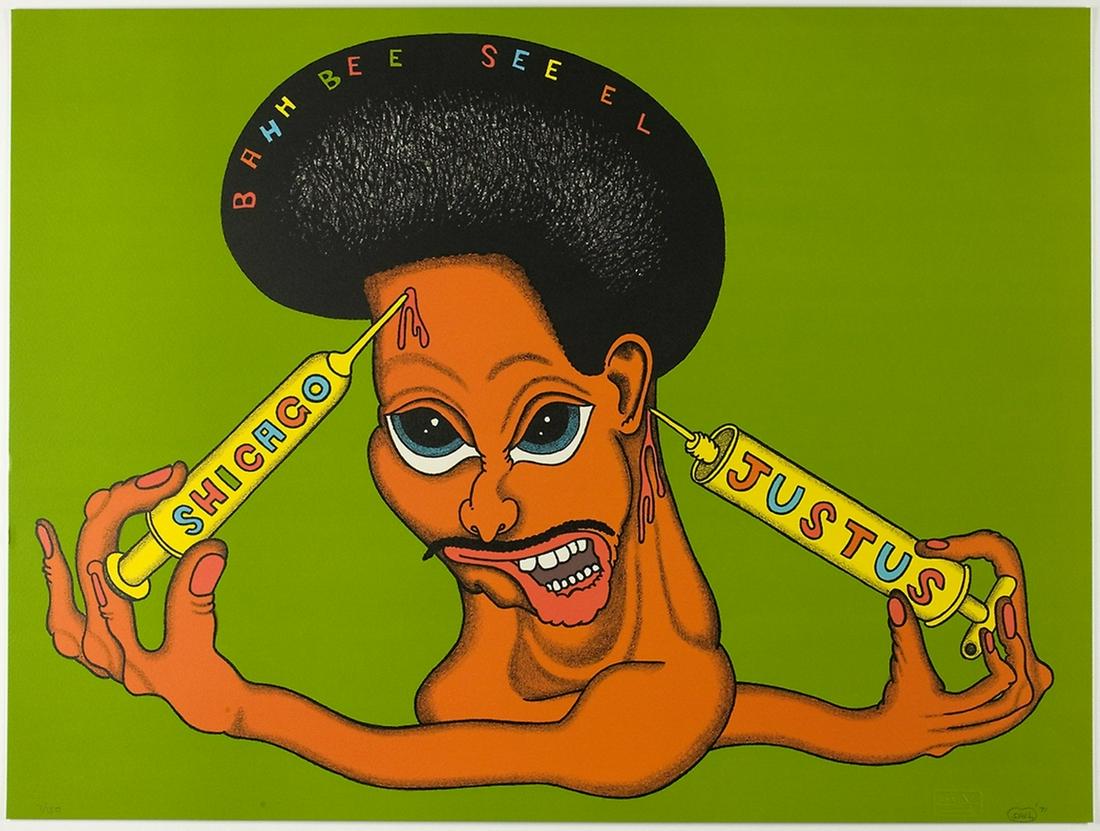 Peter Saul (b.1934)  Shicago Justus (1 of 1)