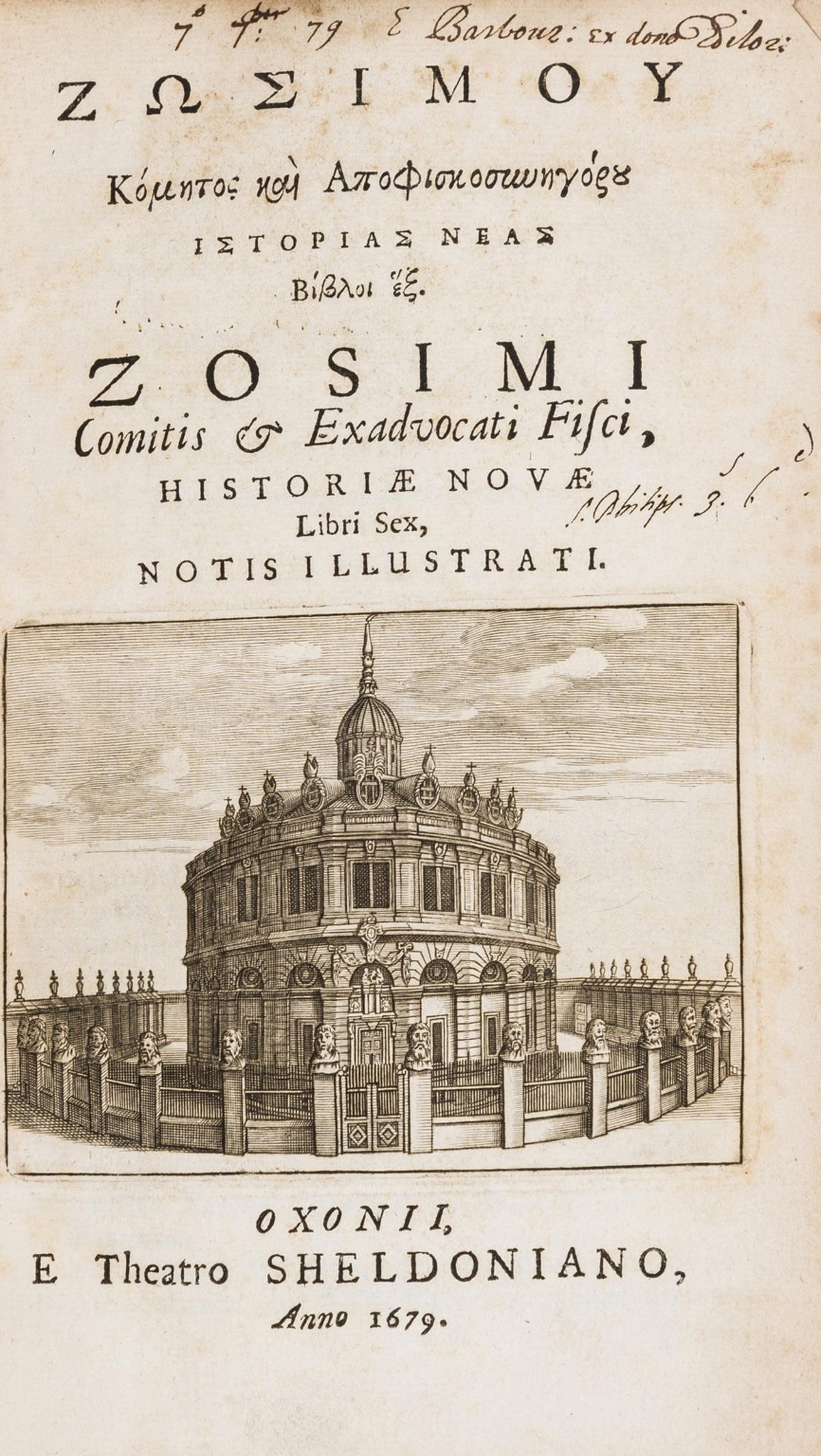 Zosimus. Zosimou kometos kai apophiskosynegorou (1 of 1)