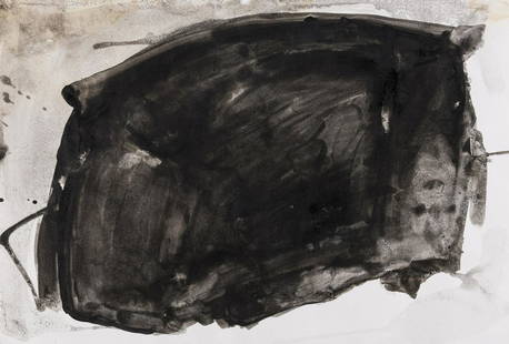 &#948; Phyllida Barlow (b.1944)  Untitled: &#948; Phyllida Barlow (b.1944)UntitledWatercolour and ink on paper, 1998-1999, signed and dated in black ink verso, on wove paper, sheet 297 x 421mm (11 3/4 x 16 5/8) (unframed)&#948; This lot is sol