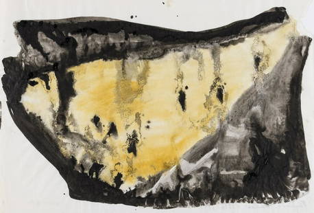 δ Phyllida Barlow (b.1944) Untitled: δ Phyllida Barlow (b.1944)UntitledWatercolour and ink on paper, 1996-1997, signed and dated in black ink verso, on thin wove paper, sheet 296 x 422mm (11 3/4 x 16 5/8) (unframed)δ This lot i