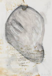 δ Phyllida Barlow (b.1944) Untitled: δ Phyllida Barlow (b.1944)UntitledMixed media on paper, 1998-99, signed and dated in black ink verso, sheet 297 x 422mm (11 2/3 x 16 1/2in) (unframed)δ This lot is sold subject to Artists Re
