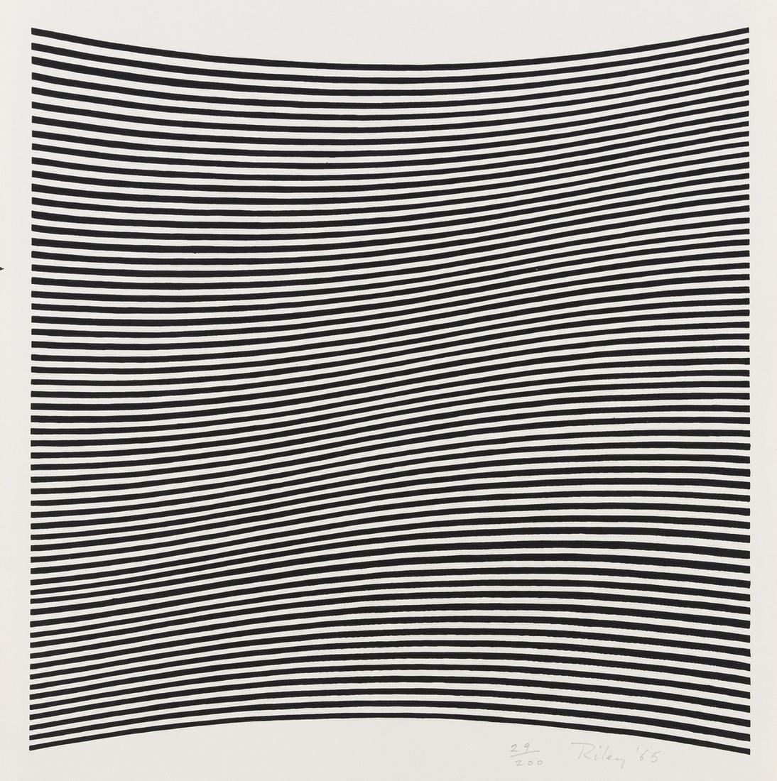 δ Bridget Riley (b.1931) Untitled (La Lune en: δ Bridget Riley (b.1931)Untitled (La Lune en Rodage - Carlo Belloli) (Riley Foundation 7; Schubert 6)Screenprint, 1965, signed, dated and numbered from the edition of 200 in pencil, printed at Ke