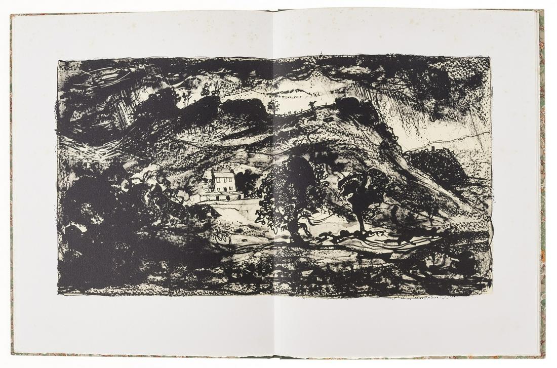 Dyer (John) Grongar Hill, one of 175 copies,: NO RESERVE Dyer (John) Grongar Hill, number 67 of 175 copies signed by the artist, lithographs by John Piper, one double-page, light spotting, original cloth-backed marbled boards, uncut, Hackney, Sto