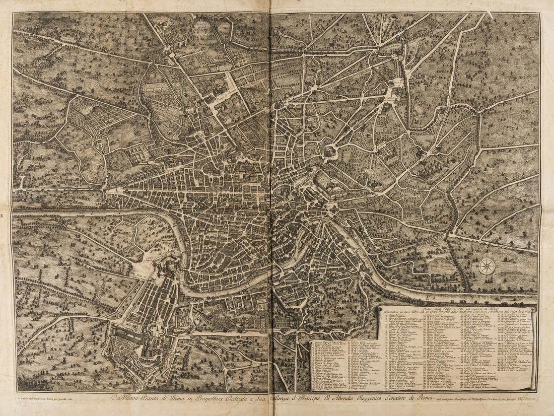 Italy.- Vasi (Giuseppe) Nuova Pianta di Roma in (1 of 1)