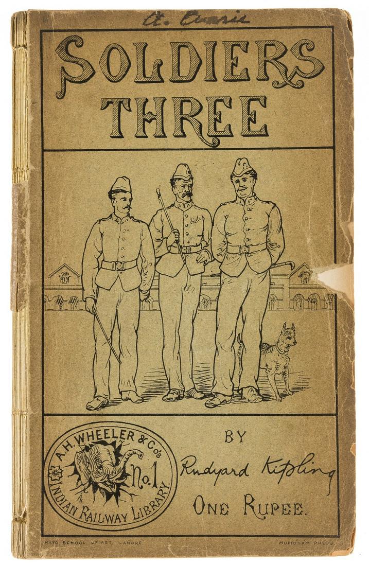 Kipling (Rudyard) [Indian Railway Library], Allahbad,: Kipling (Rudyard) [Indian Railway Library], numbers 1-4 and 6 (of 6), comprising 'Soldiers Three', 'The Story of the Gadsbys'; 'In Black and White', 'Under the Deodars', and 'Wee Willie Winkie', secon