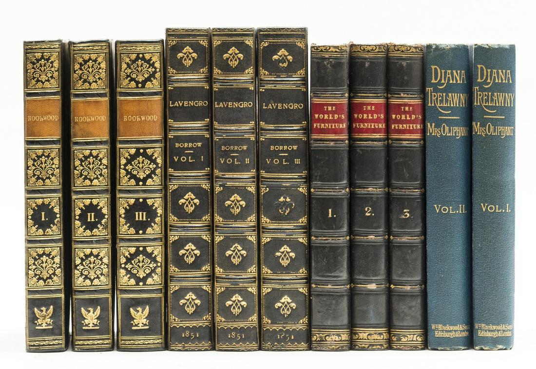 Ainsworth (William Harrison) Rookwood: a Romance, 3: [Ainsworth (William Harrison)] Rookwood: a Romance, 3 vol., first edition, lacking half-titles, vol.1 also lacking initial blank, some spotting and staining, tears to Q3 in vol.2 and F12 in vol.3 (no