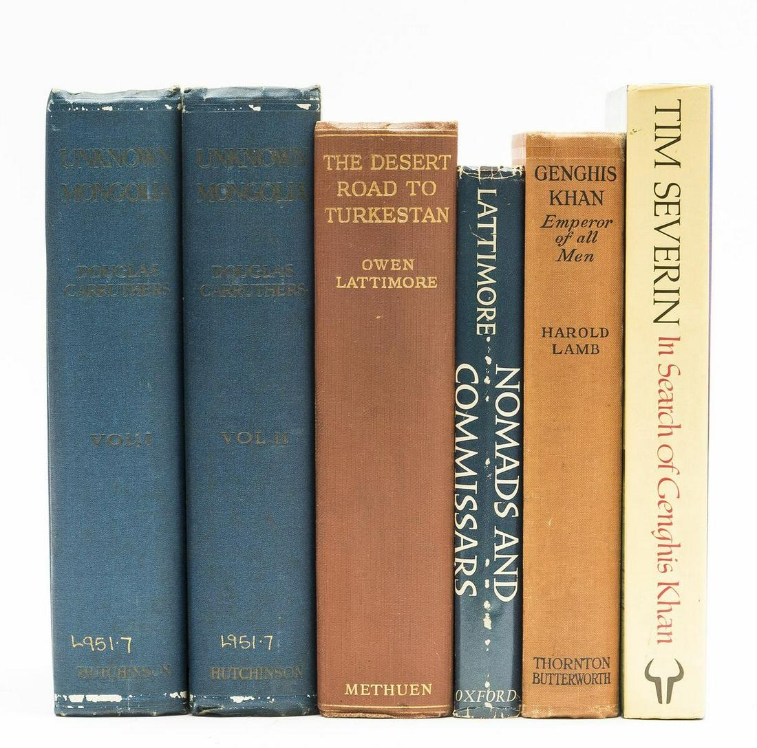 Carruthers (Douglas) Mongolia. A Record of Travel and: NO RESERVE Carruthers (Douglas) Mongolia. A Record of Travel and Exploration in North-West Mongolia and Dzungaria, 2 vol., second edition, maps, 4 colour and folding, photographic plates, some folding