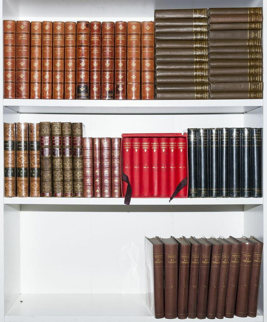 Library sets.- Pindar (Peter) The Works, 3 vol., John: NO RESERVE Library sets.- Pindar (Peter) The Works, 3 vol., portrait frontispiece, some spotting, contemporary half calf, upper joint splitting but holding firm, extremities rubbed, John Walker, 1794