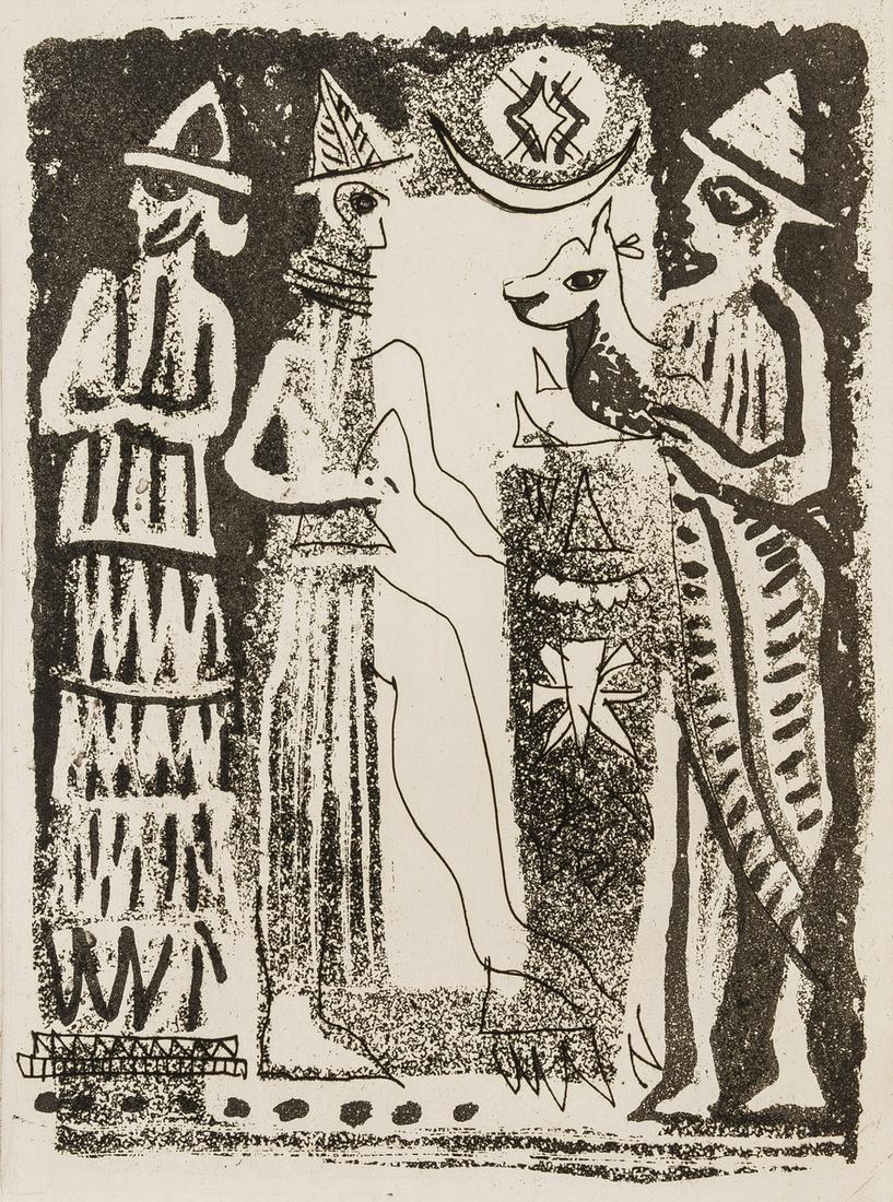 Piper (John).- Woods (S.John) John Piper: Paintings,: Piper (John).- Woods (S.John, editor) John Piper: Paintings, Drawings & Theatre Designs 1932-1954, with original aquatint frontispiece & 4 lithographs by Piper, 3 colour, original cloth, dust-jacket (