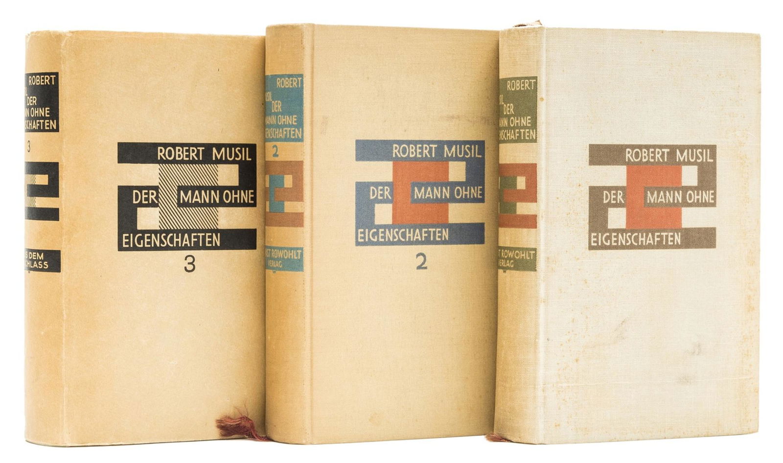 Musil (Robert) Der Mann ohn Eigenschaften, 3 vol., (1 of 1)