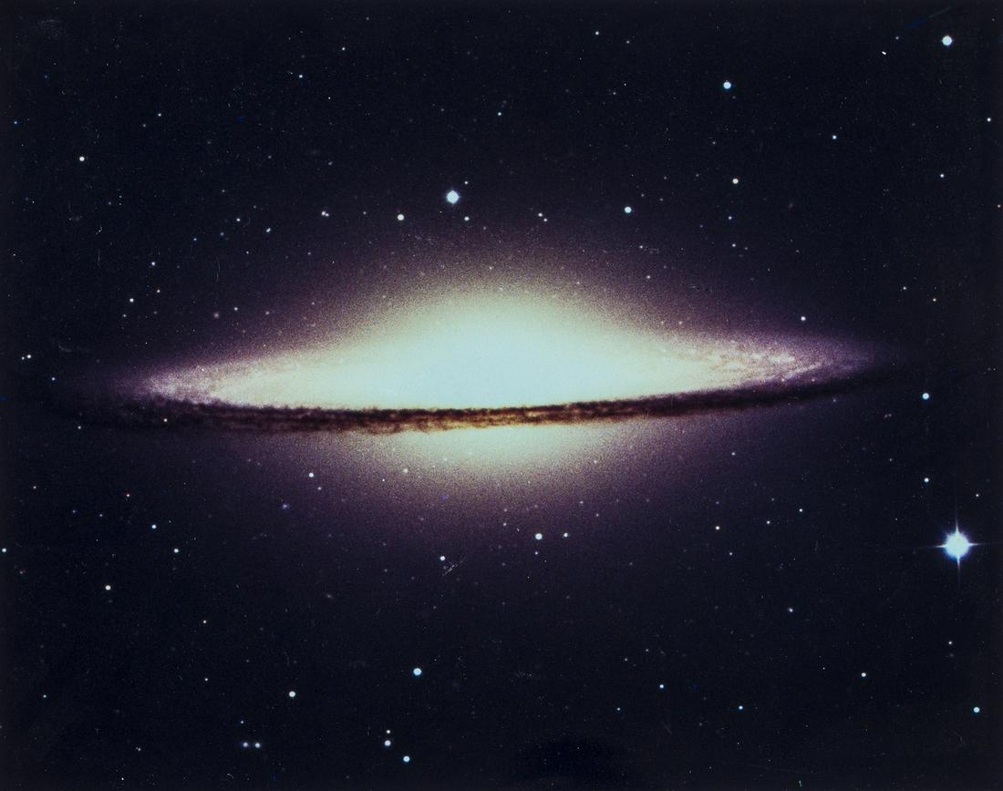 Malin (David, b.1941) Halo of the Sombrero Galaxy,: Malin (David, b.1941) Halo of the Sombrero Galaxy, printed 1990s, chromogenic print on Fujicolor Crystal Archive Paper with watermarks to verso, verso signed in pencil by Malin, loose in card mount, c