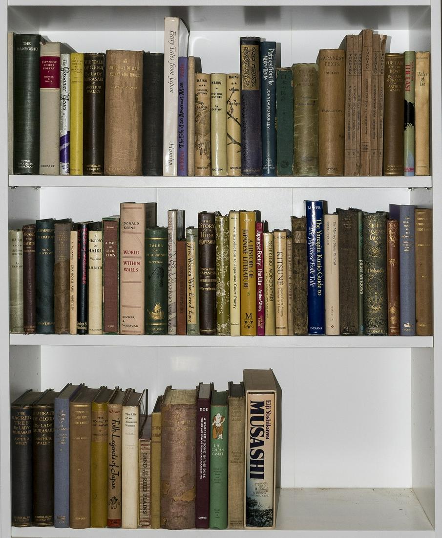 Japan.- Waley (Arthur) The Lady who loved Insects, one: Japan.- Waley (Arthur) The Lady Who Loved Insects, one of 550 copies, dry-points by Hermine David, original cream silk, gilt, t.e.g., others uncut, a little soiled, Blackamore Press, 1929 § Miyam