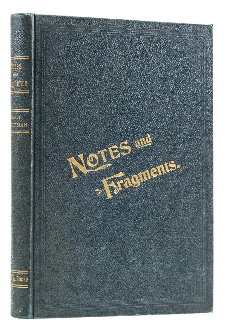 Whitman (Walt).- Dr. Bucke (Richard Maurice, editor) (1 of 1)