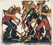 &#948; Sybil Andrews (1898-1993)  Mowers (Coppel SA.39)