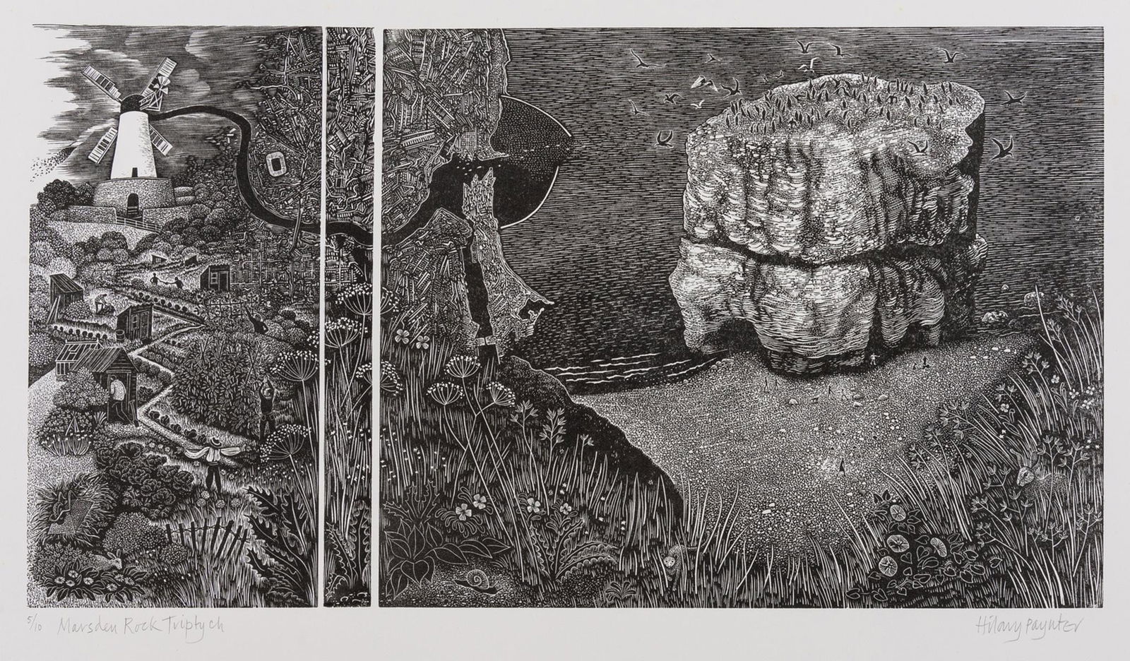 δ Paynter (Hilary) Marsden Rock Triptych; (1 of 1)