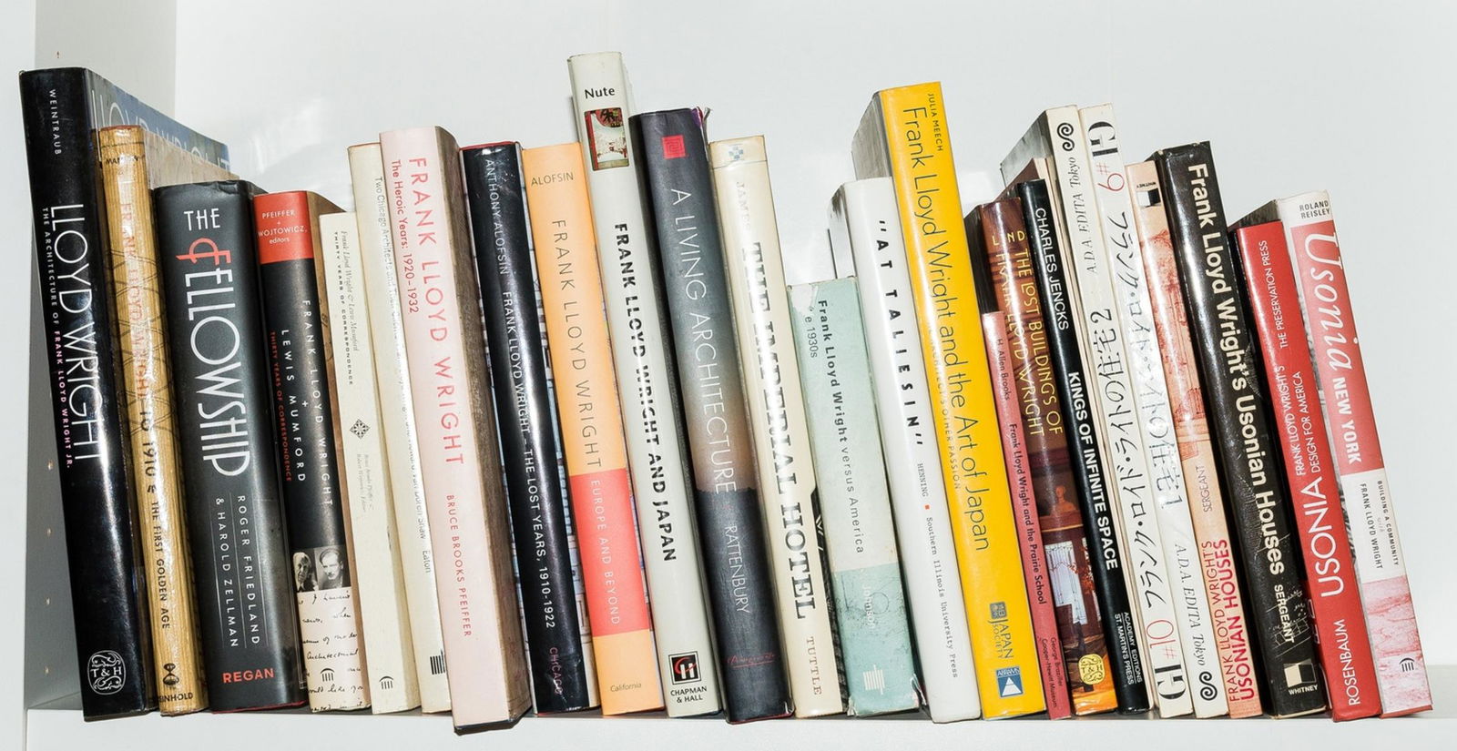 Wright (Frank Lloyd).- Manson (Grant Carpenter) Frank: Wright (Frank Lloyd).- Manson (Grant Carpenter) Frank Lloyd Wright to 1910: The First Golden Age, some light spotting, New York, 1958 § Eaton (Leonard K.) Two Chicago Architects and Their Clients