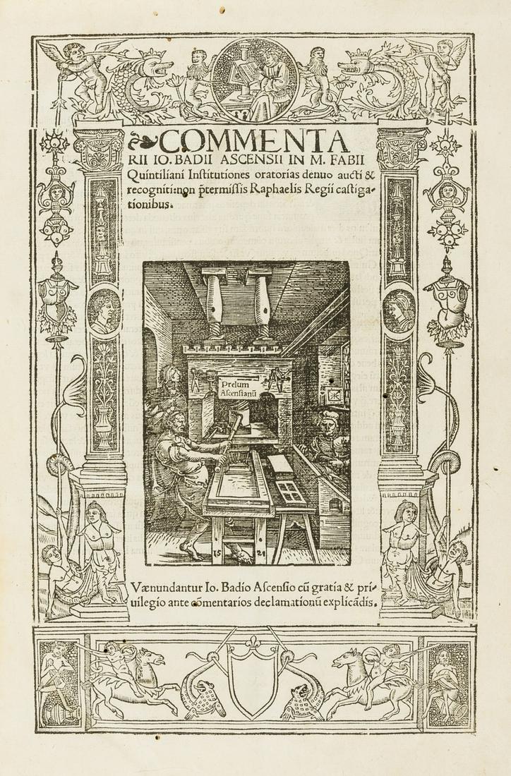 Badius (Jodocus, Ascensius) Commentarii...in M.Fabii (1 of 1)