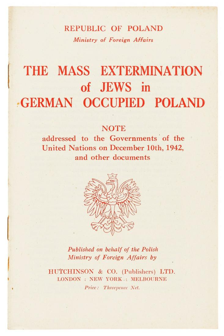 Early report on the Holocaust.- The Mass Extermination (1 of 1)