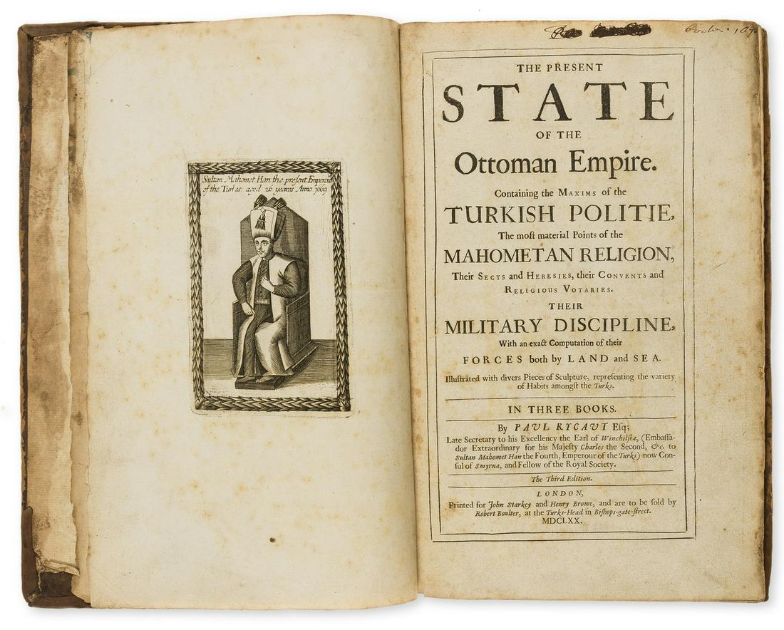Turkey.- Rycaut  (Paul) The Present State of the (1 of 1)