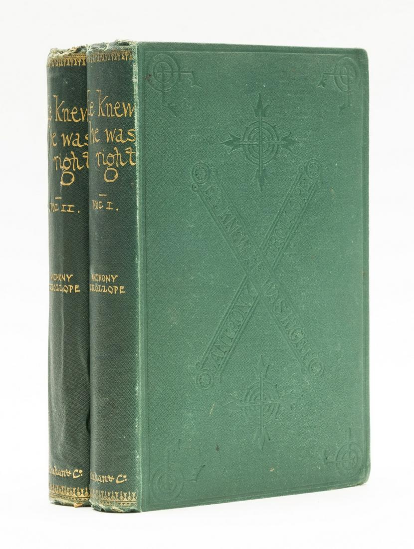 Trollope (Anthony) He Knew He Was Right, 2 vol., first (1 of 1)