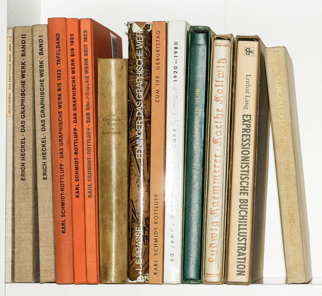 German Expressionists.- Dube (Annemarie & Wolf-Dieter): NO RESERVE German Expressionists.- Dube (Annemarie & Wolf-Dieter) Erich Heckel. Das Graphische Werk. [A Catalogue Raisonné], 3 vol., vol. 1-2 one of 600 copies, black and white illustrations, ori