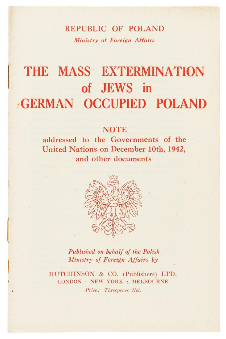 Early report on the Holocaust.- The Mass Extermination (1 of 1)