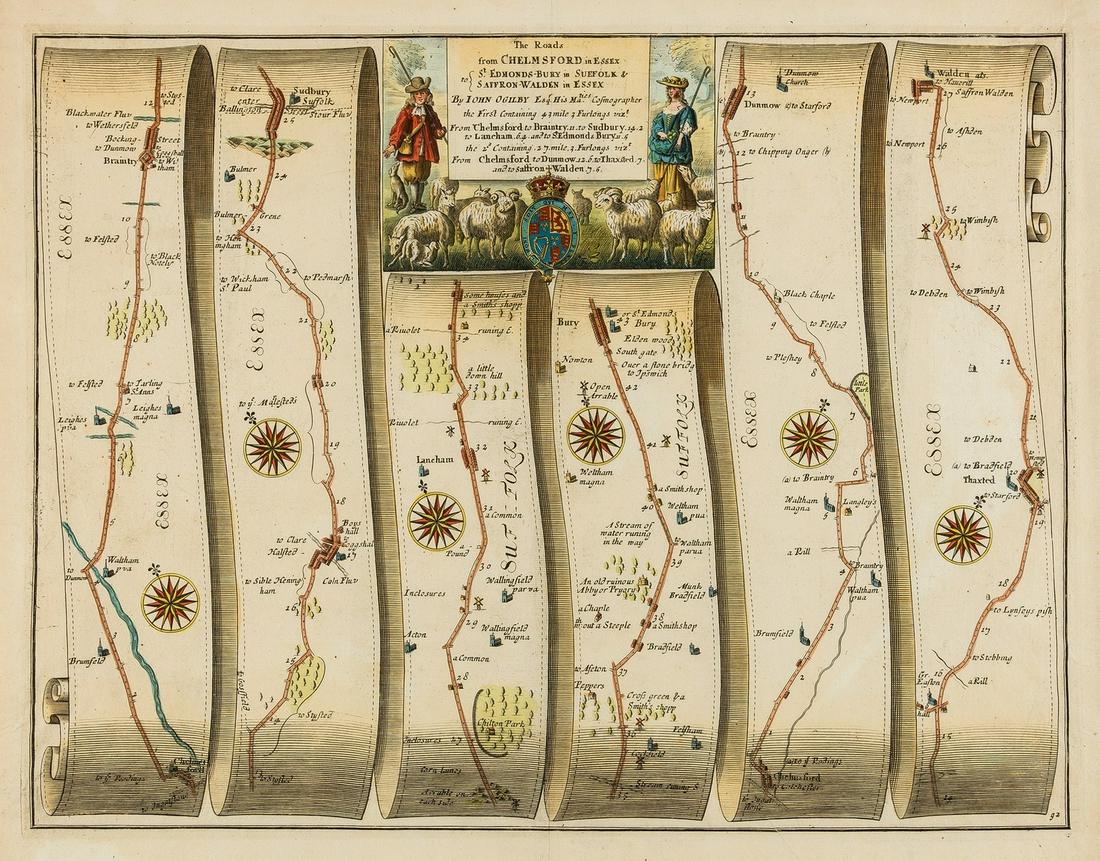 British road maps.- Ogilby (John) The Roads from (1 of 1)