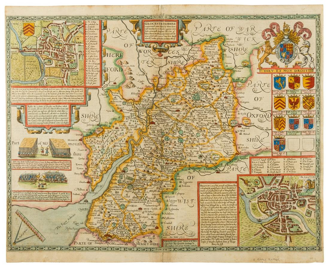 Gloucestershire.- Speed (John) Glocestershire contrived (1 of 1)