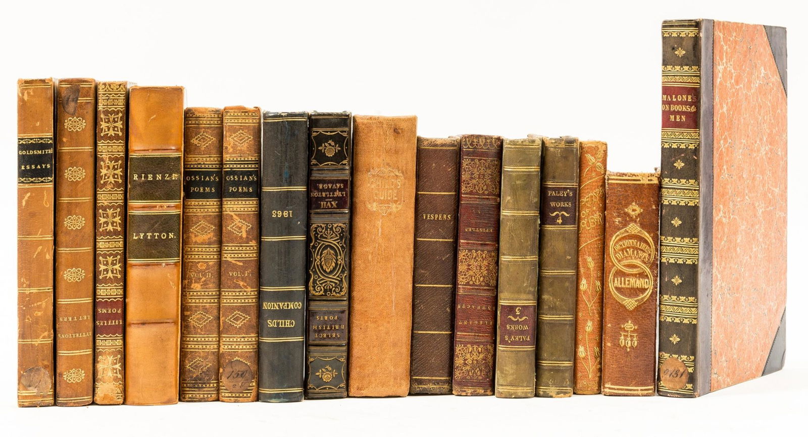 Bindings.- Spence (Joseph) Observations, anecdotes, and characters, of books and men, John Murray,: NO RESERVE Bindings.- Spence (Joseph) Observations, anecdotes, and characters, of books and men, lacking portrait, contemporary half calf, spine richly gilt and with red leather label, small paper lab